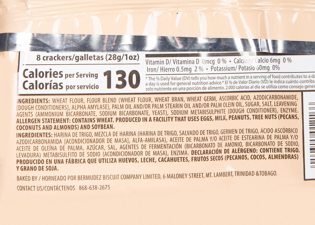 Bermudez Crix Wheat Crackers 288g My Trini Shop Ltd