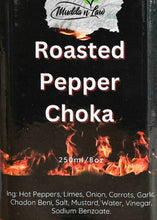 Load image into Gallery viewer, Roasted Pepper Choka, Pepper Choka, Seasoning, Trinidad Pepper, Trinidad Choka, Pepper, Hot Pepper, Scorpion Pepper, Trinidad Scorpion Pepper, Mudda N Law products, Mudda &#39;N&#39; Law Trinidad, Chadon Beni, Shadon Beni, Mudda N Law products, Trinidad foods London, Trinidad products UK,  Trinidad and Tobago, Trinidad, My Trini Shop, Trinidad Shop, Trini Shop, Trini food London, Caribbean foods, Caribbean Shop London, Caribbean, Trinidad Grocery, Trinidad food, Trinidad seasoning, Trini, Pepper sauce, Hot sauce
