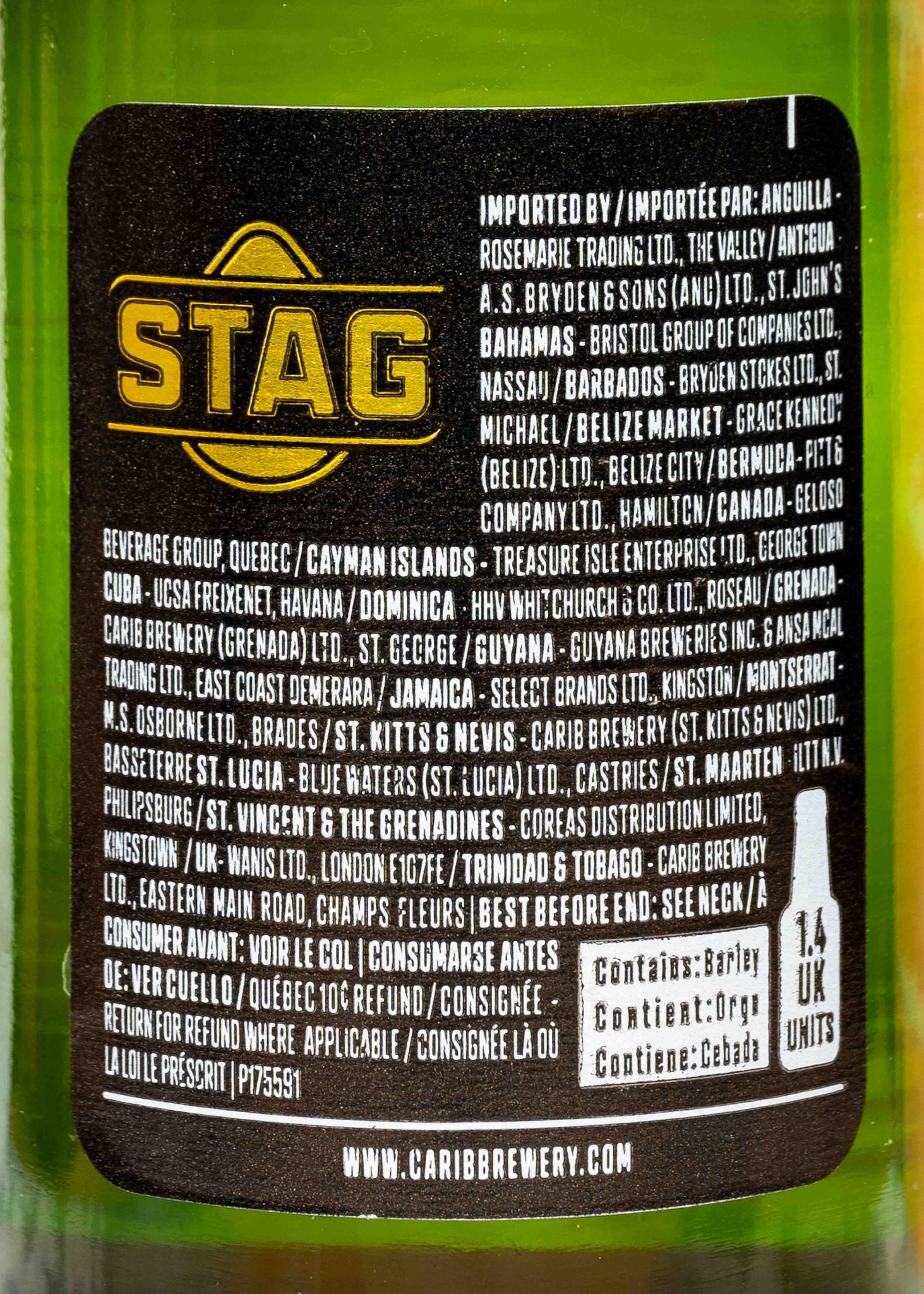Stag Serial Number Stag Lager 275ml – My Trini Shop Ltd