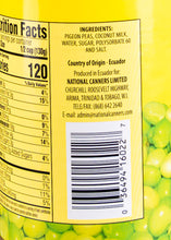 Load image into Gallery viewer, Pigeon Peas, tinned goods, mabel, mabels, caribbean brands, trinidad brands, trinidad foods, tinned pigeon peas, trinidad and tobago, trinidad products, peas, pigeon peas, green seasoning, chadon beni, shadon beni, trinidad bbq sauce, barbeque sauce, pelau, trinidad grocery, caribbean grocery, taste of trinidad, trini grocery, trini food, trini flavours
