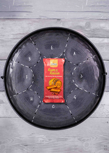 charles chocolate, rum and raisins, charles, trinidad snacks, milk chocolate, snacks