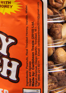 paulas snacks, honey crunch, honey roasted peanuts, roasted peanuts, honey peanuts, honey coated peanuts, paulas trinidad, channa, spicy channa, caribbeantreats, split channa, spicy split channa, west indian, trinidad, trinidad snacks, snacks, trini