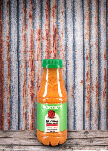 Berties, Bertie, Berties Pepper Sauce, Trinidad Pepper Sauce, Berties Original, Berties Slight, Pepper, Hot Pepper, Scorpion Pepper, Trinidad Scorpion Pepper, Chadon Beni, Shadon Beni, Trinidad foods London, Trinidad products UK,  Trinidad and Tobago, Trinidad, My Trini Shop, Trinidad Shop, Trini Shop, Trini food London, Trinidad Cuusine, Caribbean foods, Caribbean Shop London, Caribbean, Trinidad Grocery, Trinidad food, Trinidad seasoning, Trini, Pepper sauce, Hot sauce