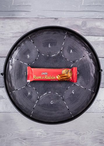 charles chocolate, rum and raisins, charles, trinidad snacks, milk chocolate, snacks