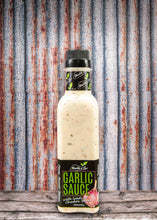 Load image into Gallery viewer, Artisan Sauce, Gourmet, Garlic Sauce, Garlic Chadon Beni, Garlic Condiment, Garlic Shadon Beni, mudda n law, fire sauce, scorpion pepper, chadon beni, west indian, trinidad, hot sauce, seasoning, marinade

